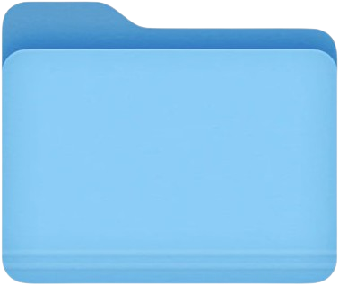 Blue projects folder
